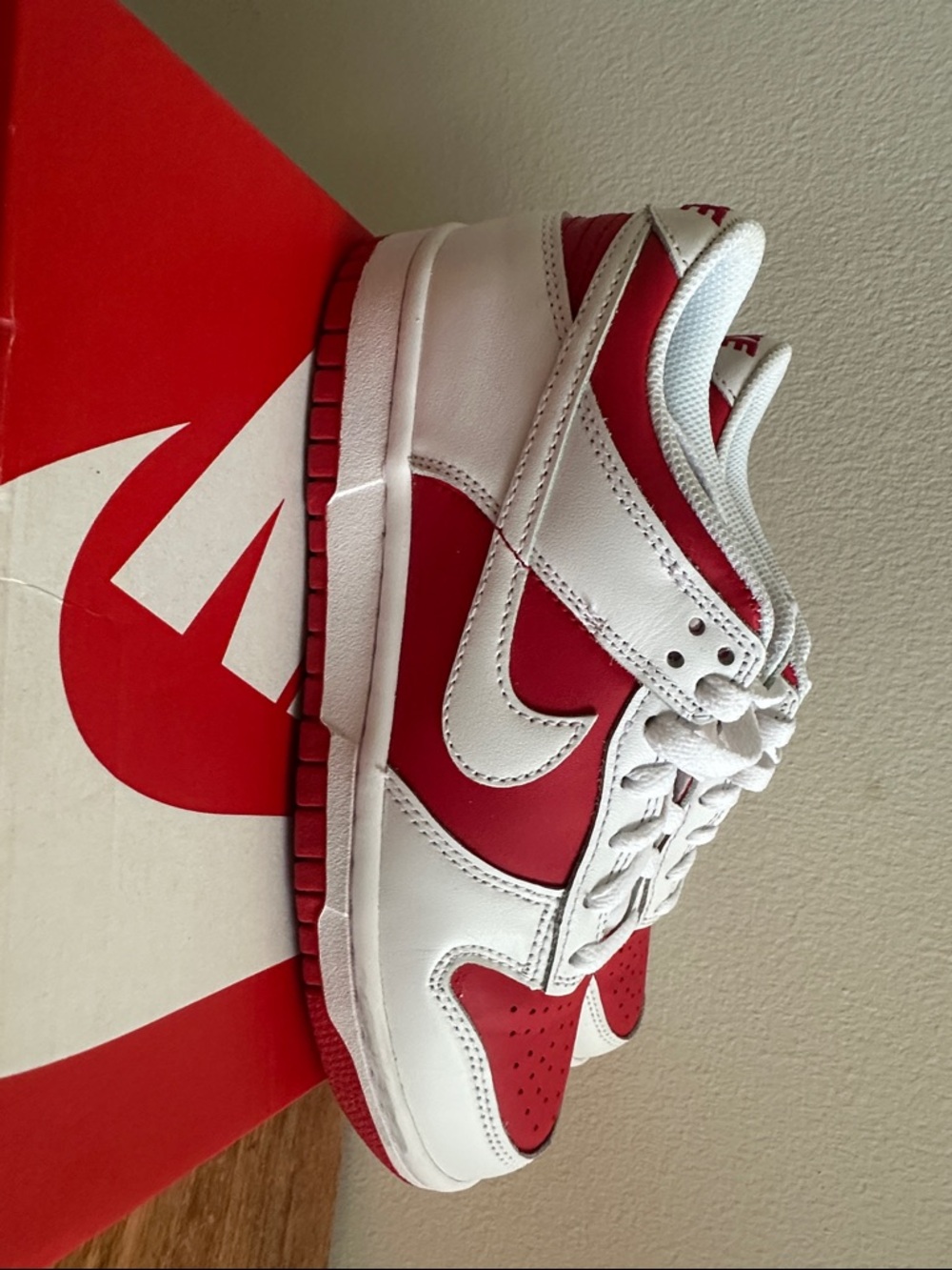 Nike Dunk Low GS University Red White CW1590-600 Youth Size 5Y Classic Sneakers